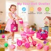 Baby Doll Stroller Toys Set,17 PCS Pretend Play for Girls
