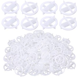 Nuanchu 500 Pcs 1/32"(1mm) Removable Tile Spacers Reusable Cross Wall Construction Tool Plastic Leveling Clips for Various Types of Tile Leveling (White)