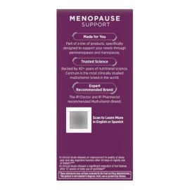 Centrum Menopausia Sueño Reparador Piezas Vitaminas Minerales Mujeres Apoyo Descanso Relajación Equilibrio Diario Durante Sabor