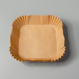 Air Fryer Parchment Paper Liners, 100 Pieces, Square, Air Fryer Disposable Liners, Non-Stick and oil proof for easy cleanup, 5-8 qt Basket