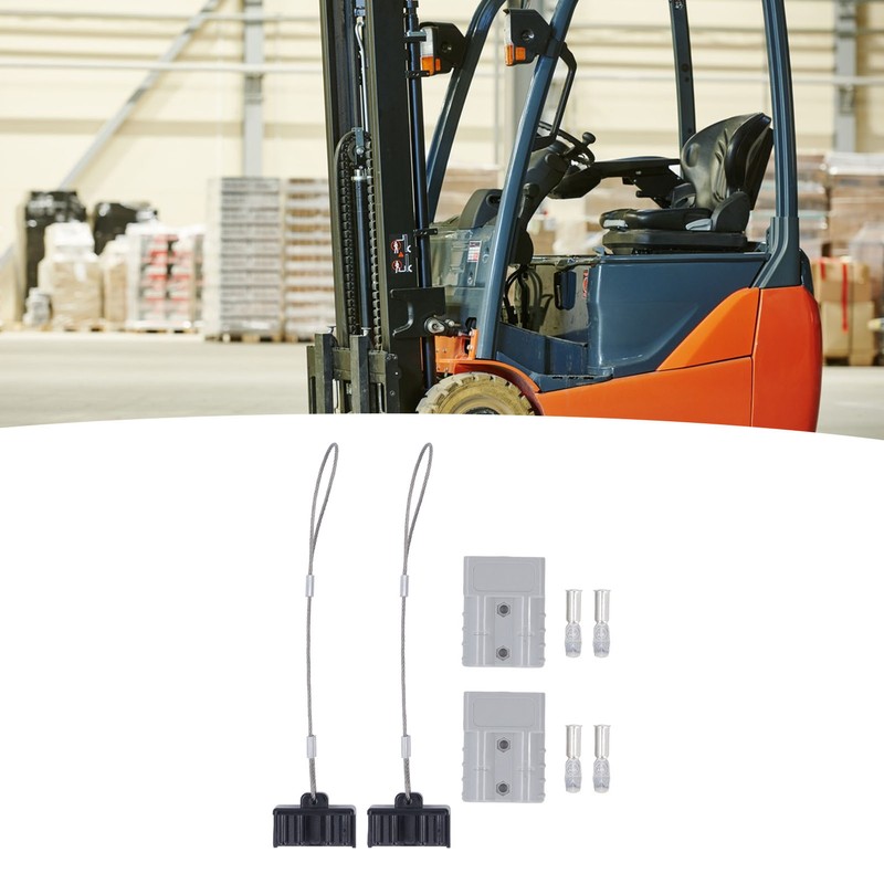 2 Set Battery Quick Connector 50A 600V Fireproof High Conductivity