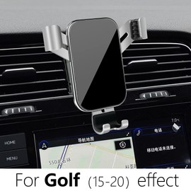 LUNQIN Car Phone Holder for Volkswagen Golf GTI 2015-2021 & VW Golf R 2015-2021 MK7 MK7.5 Hatchback Auto Interior Accessories Best Cell Phones Mount Cellphone Mobile Cradle Charging Navigation Bracket