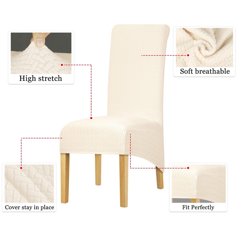 Lellen XL Size Stretch Chair Covers for Dining Room Large