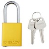 Brady Safety Lockout Padlock Sets - 6 Pack - Yellow