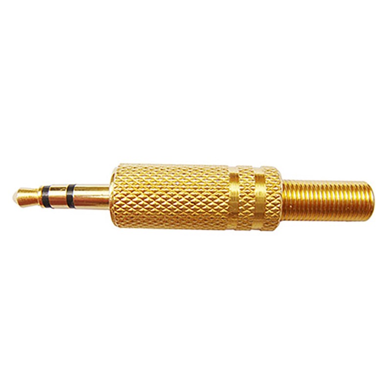 3.5mm Headphone Connector Welded Head Dual Channel Audio Speaker Plug