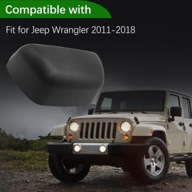 MINETPS Seat Belt 2nd Row Rear Seat Belt Turning Loop Cover Compatible with 2007-2010 Wrangler, 2011-2018 Wrangler JK Replace 5HU37XDVAC 5HU37DX9AC