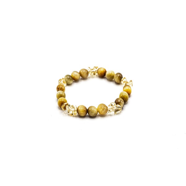 LTC Designs 8mm Golden Honey Tiger's Eye Beaded Stretch Bracelet