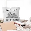HIWX Book Pillow Cover,I'm Reading Book Decorative Pillowcase Throw Pillows