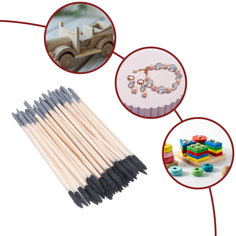 HARFINGTON 70pcs Sanding Sticks 150/280 Grit Match Sanding Sticks for