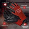 SAFEYEAR 12 Pairs PU Coated Work Gloves for Cleaning, Automotive