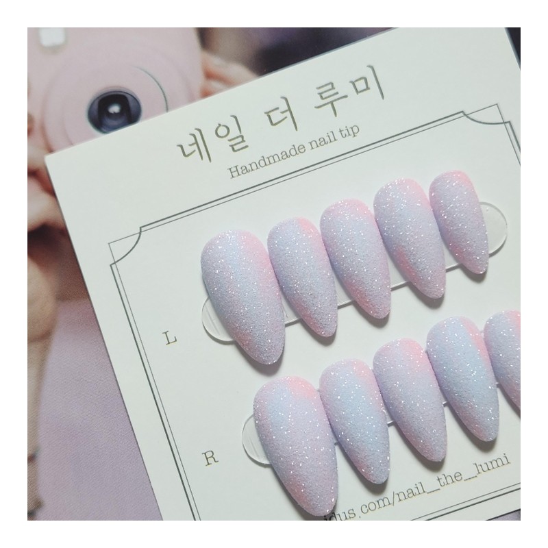  Pink Blossom ·͜· Handmade Nail Tips - Stiletto /