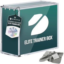 Dinavio Crafthouse Elite Trainer Box Acrylic Display Case Stackable - 8mm + 5mm Ultra Thick Acrylic with N52 Strong Magnets - ETB Case Protector - Compatible with Elite Trainer Boxes