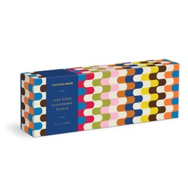 Galison Jonathan Adler Bargello 1000 Piece Panoramic Puzzle from 39" x 14" Landscape Puzzle, Chic and Modern Design, Thick & Sturdy Pieces, Challenging Activity for Adults, Makes a Great Gift!