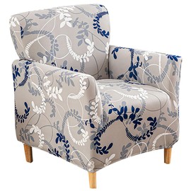 Buenanir Accent Chair Covers with Arms Stretch Mid Century Modern Accent Chair Slipcovers 1-Piece Printed Banquet Arm Chair Cover Couch Sofa Covers Protector for Living Room Office Hotel #10