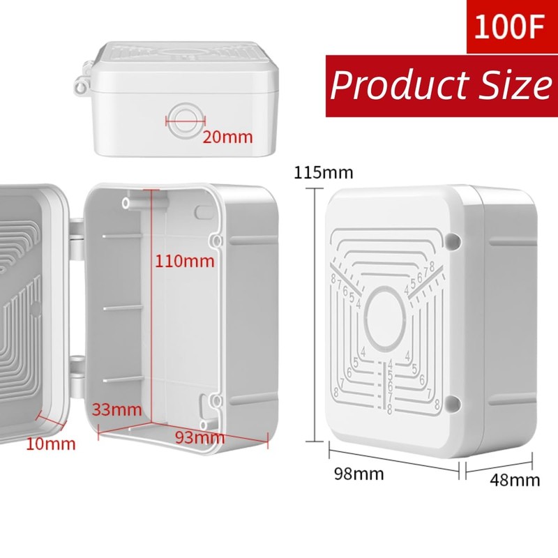 CTXSumTec 2-Pack 4.5" Square Security Camera Junction Box Mouting Bracket,