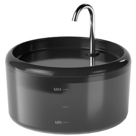 Cat Water Fountain for Cats Indoor: 80oz/2.4L Cat Fountains for Drinking - Quiet Pet Watering Bowls for Cats Inside - Black Kitten Waterer Supplies - for Small and Medium Animals