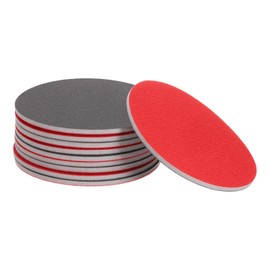 uxcell 10pcs 400 Grit Sanding Sponge 6 Inch Hook and Loop Sponge Sanding Disc for Orbital Sander, Wet/Dry Use Sponge Buffer for Car Wood Drywall Metal Furniture Polishing