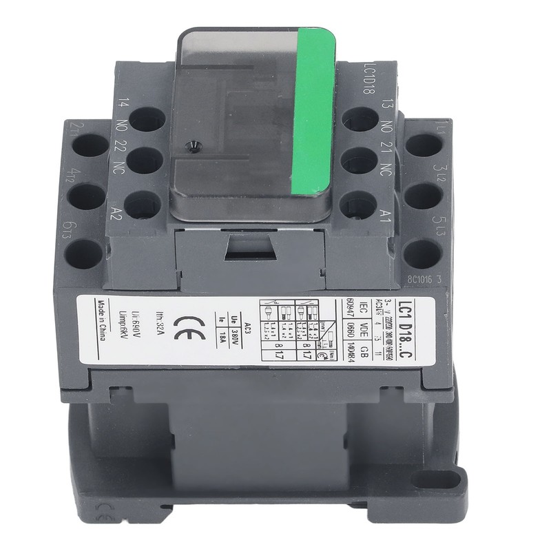 LC1D18 AC Contactor 380V Rated Voltage Industrial Electric AC Contactor