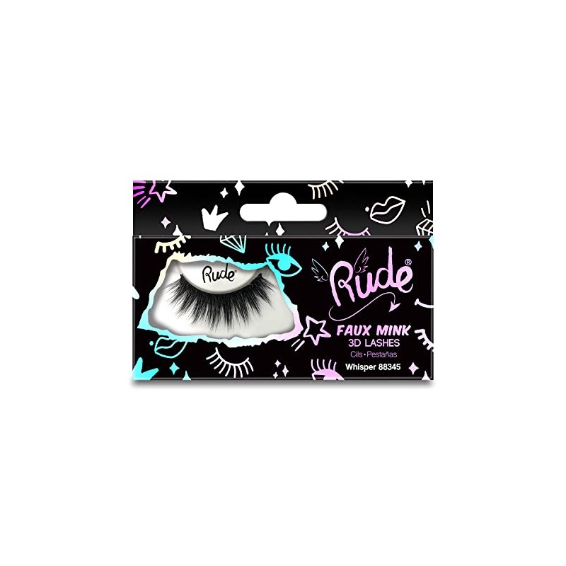 Rude Cosmetics Essential Faux Mink 3D Lashes - Whisper Pair