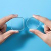 Clear Rubber Wall Bumper Guards, Self-Adhesive, Round, Set of 6,