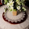 1 x Round Tablecloth, Natural Linen Round, Dresser Scarf Placemats,