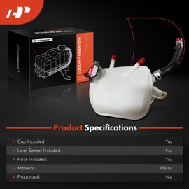 A-Premium Engine Coolant Overflow Recovery Reservoir Tank [with Cap & Hose] Compatible with Hyundai Kona 2022 2023, 1.6L