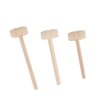 100pcs Mini Wooden Hammers for Chocolate Portable Breakable Heart Hammer