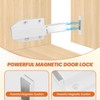 2 Pcs White Push to Open Door Catches, Large Magnetic