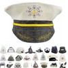 GMMH 1549 Captain Sauna Hat Felt Cap 100% Cotton Felt