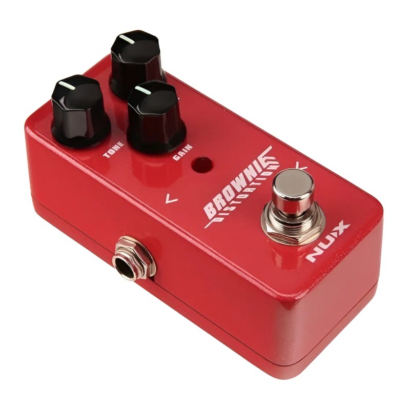 Nux Nds-2 Brownie Pedal Distorsion Britanica Guitarra Elec Color Rojo