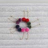Flairs New York Faux Fur Pom Pom Drop Dangle Earrings