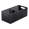 Yamazaki Stackable Vegetable Basket Plastic Black One Size