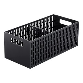 Yamazaki Stackable Vegetable Basket Plastic Black One Size