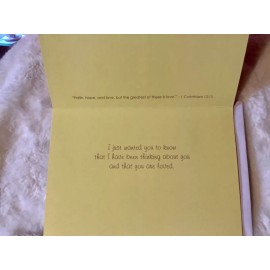 Unbranded Thinking of You Encouragement Card Sweet Bear Angel Bible Verse