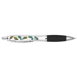DV DESIGN 1 x Chameleon Black Pen - Lizard Cartoon Animals Stationary School Equipment Teacher Friend Kids Girls Boys #80749