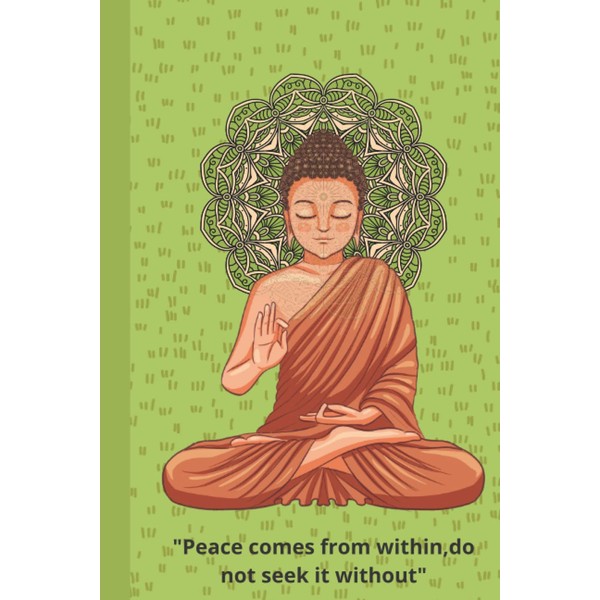 International Day of Peace: Buddha gift journal:Peace comes from within,