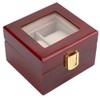 2 Grid Wooden Watch Display Box Watch Storage Holder Gift