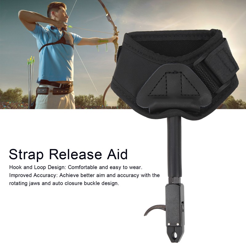 Archery Release Aid Trigger 360 Degrees Rotation Compound Bow Release