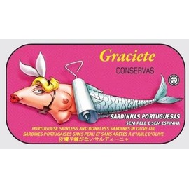Conservas Graciete Gourmet Sardine without Skin and Bone in Olive Oil - Pack of 5 (5 x 120 g)