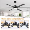 Breezary 72 Inch Ceiling Fans with LED Light Remote Control,