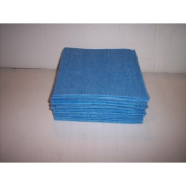25 REUSABLE WIPES BLUE 17" X 13"  FREE S/H