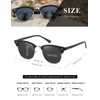 AEVOGUE Polarized Sunglasses For Women And Men Semi Rimless Frame