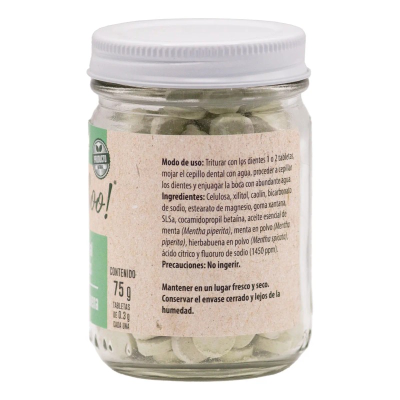 Frasco Pasta Dental Sólid Hierbabuena 75g Bam Boo! Lifestyle