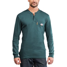 Rasco FR Hunter Green Henley T-Shirt 100% Preshrunk Cotton NFPA 2112, Hunter Green, XXX-Large