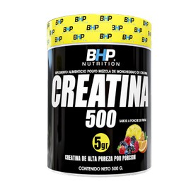BHP NUTRITION- CREATINA ULTRA MONOHIDRATADA SABOR PONCHE 500grs