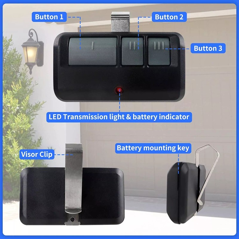 for Liftmaster Chamberlain Craftsman 893max Universal Garage Door Opener Remote