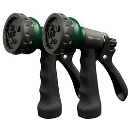 AUTOMAN Garden Hose Nozzle, 2 Pack Water Sprayer Nozzle with 7 Adjustable Watering Patterns,Slip Resistant Nozzle for Plants,Lawn,Washing Cars,Window Cleaning,Showering Pets & Outdoor Fun
