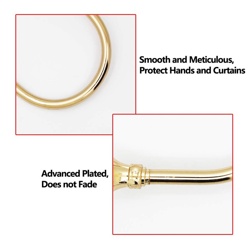 PHOEWON 2 Pack Curtain Holdbacks Acrylic Crystal Ball Curtain Tie