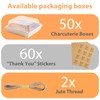 YaCCHLuu Charcuterie Boxes with Clear Lids (50 Pack),Mini Charcuterie Containers,To