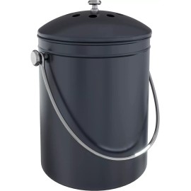 Utopia Kitchen Compost Bin with Lid and 1.3 Gallon Compose Spare Charcoal Filter Utopia Kitchen - Dark Purple, 1